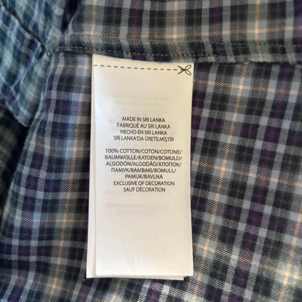 Polo by Ralph Lauren Men's Blue Plaid Shirt, size XL